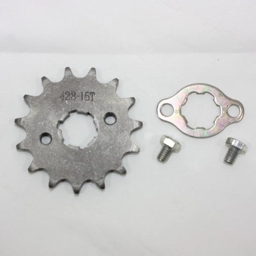 15T Teeth 20mm 428 Chain Front Sprocket Cog Pit Trail Quad Dirt Bike ATV Buggy