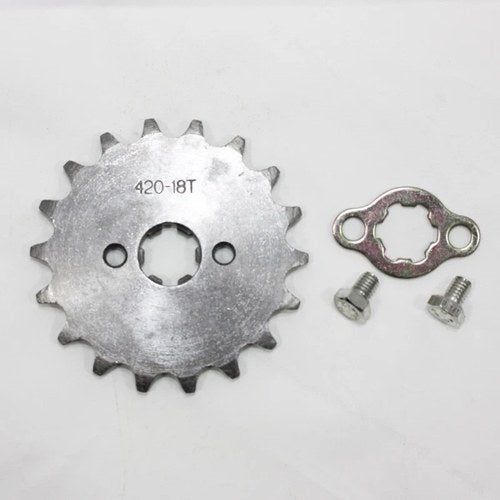 18T Teeth 17mm 420 Chain Front Sprocket Cog Pit Trail Quad Dirt Bike ATV Buggy