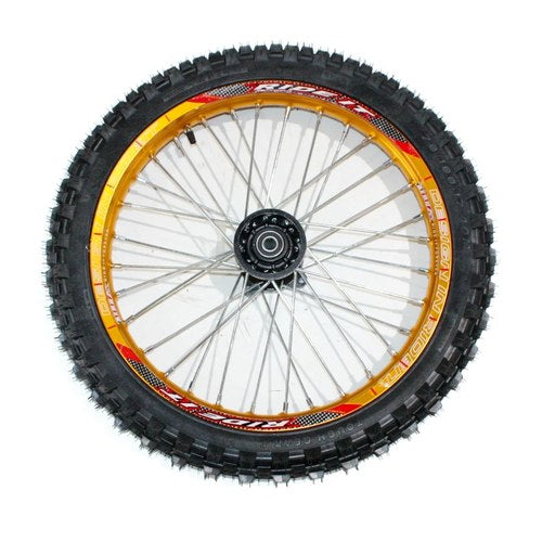 Gold 12mm Axle 70/100 - 17 17" Inch Front Wheel Rim Tyre Tire Pit Pro Dirt Bike