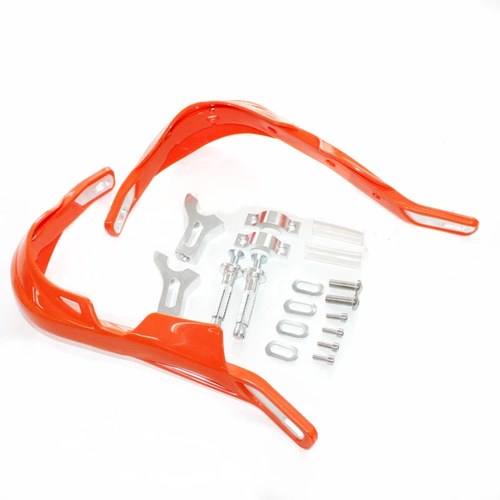 Orange Alloy Heavy Duty 22mm Handle Bar Hand Guard Pit Pro Trail Quad Dirt Bike