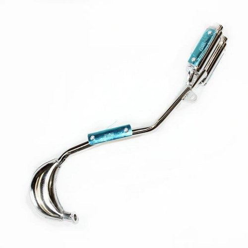 Twin Exhaust Pipe + Muffler 47cc 49cc Mini Pit Pocket Chopper Quad Dirt Bike ATV