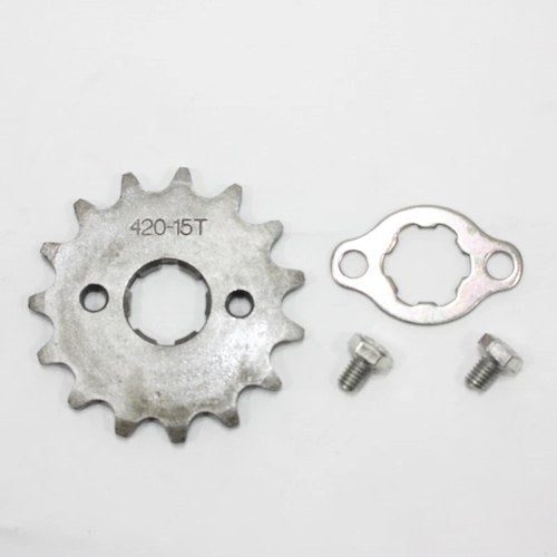 15T Teeth 20mm 420 Chain Front Sprocket Cog Pit Trail Quad Dirt Bike ATV Buggy