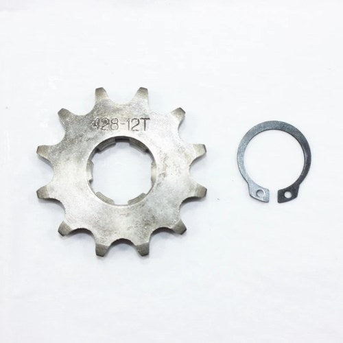 12T Teeth 20mm 428 Chain Front Sprocket Cog Pit Trail Quad Dirt Bike ATV Buggy