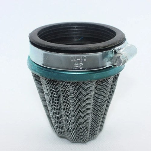 58mm Steel Chrome Pod Air Filter Cleaner Pit Trail Quad Dirt Bike ATV Dune Buggy