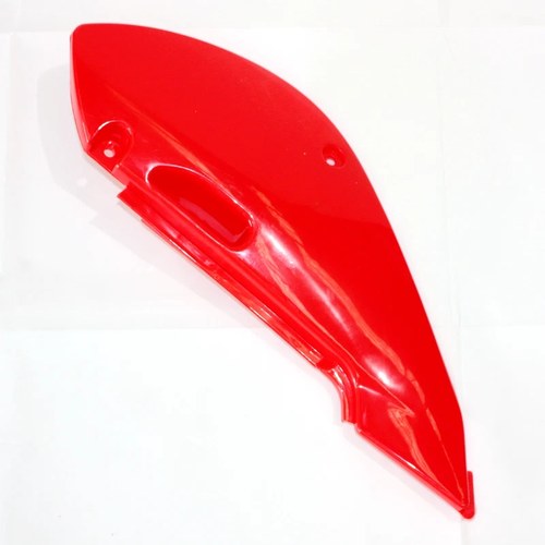 Red Plastic Rear Left Side Guard Fender KLX110 Style Pit Pro Trail Dirt Bike