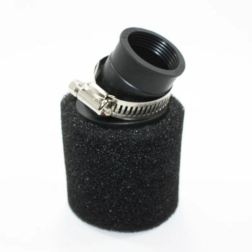 Black 32mm Angle Bent Foam Air Filter Pod Cleaner Pit Quad Dirt Bike ATV Buggy
