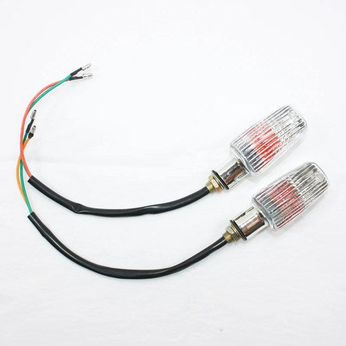 Silver 12V Rec Reg Indicator Turn Signal Light Pit Pro Dirt Motorcycle Bike MX