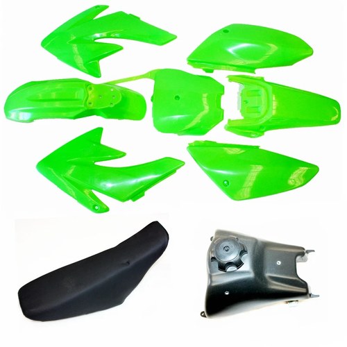 Green Fairing Fender Guard + Seat+ Fuel Tank CRF70 150cc Pit Pro Dirt Bike