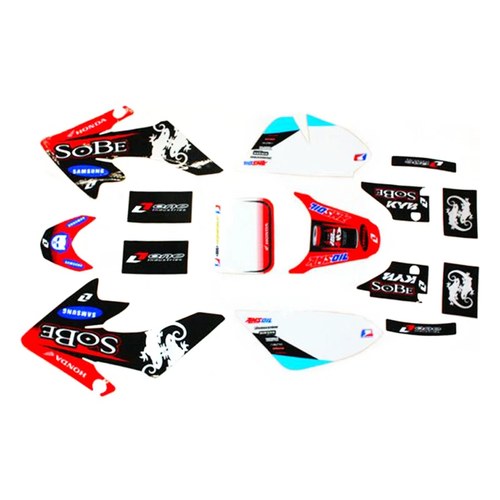 3M Sobe Decals Graphics Sticker Kit CRF50 Style Fairing Pit Pro Trail Dirt Bike