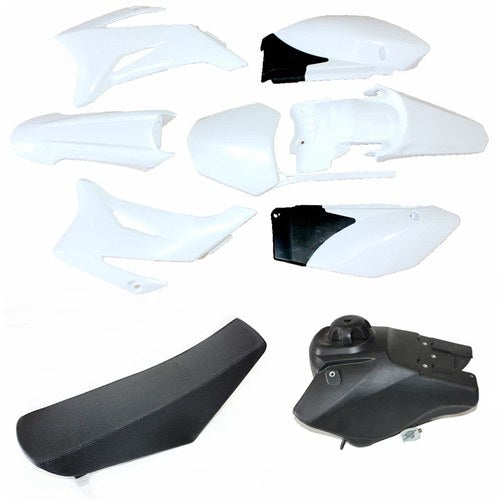 WT Ttr 110 Plastics Guard Fairing Body Kit + Seat + Tank Pit Dirt Bike