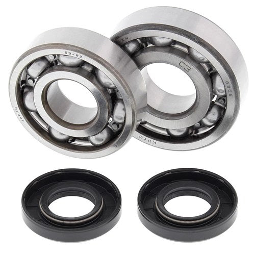 Kawasaki KX125, 1985-1987, Crankshaft Bearings & Seal Kit - Crank Shaft - KX 125