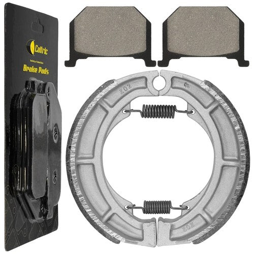 for Suzuki GN400 GN400LT GN400T GN400X 1980 81 1982 Front Rear Brake Pads Shoes