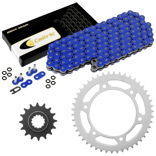 Blue O-Ring Drive Chain & Sprockets Kit for Honda CBR600F4I 2001-2006