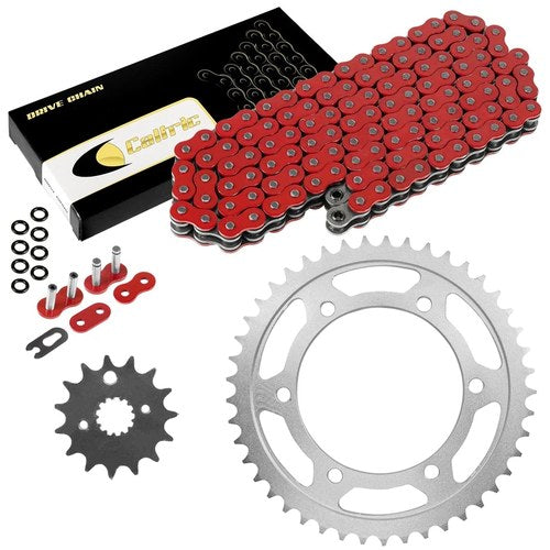 Red O-Ring Drive Chain & Sprockets Kit for Yamaha FZR600R 1990-1999