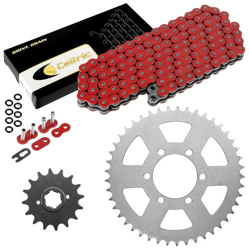Red O-Ring Drive Chain & Sprockets Kit for Yamaha XJ550 XJ550R 1981 1982 1983