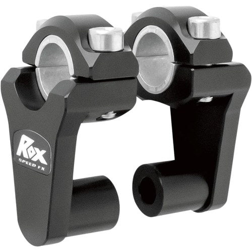 Rox Speed FX - 2" Pivoting Risers for 7/8" OR 1-1/8" Handlebar (Black) 1R-P2SEK
