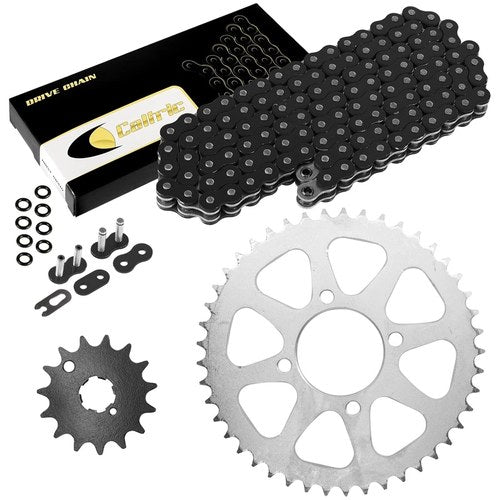 Black O-Ring Drive Chain & Sprocket Kit for Kawasaki KZ400 1974-1980