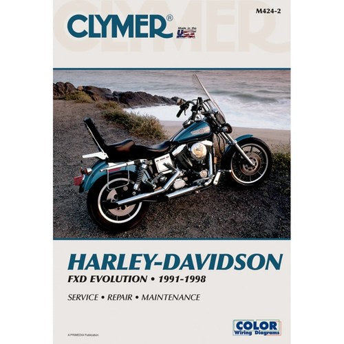 Clymer Physical Book for Harley-Davidson Fxd Evolution 1991-1998 | M424-2