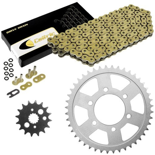 Gold O-Ring Drive Chain & Sprockets Kit for Kawasaki ZX900B Ninja ZX9R 1994-97