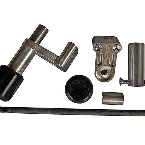 Ducati 2007-2013 848 Woodcraft Racing Frame Slider Kit With Black Pucks