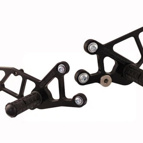 Kawasaki 2008-12 Ninja 250R Woodcraft Racing Rearsets / Footpegs - Standard Kit
