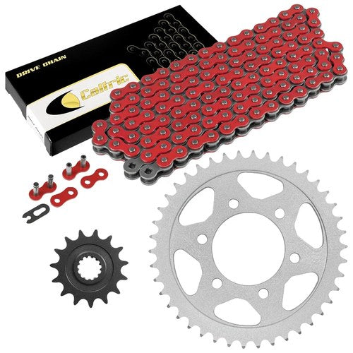 Red Drive Chain And Sprocket Kit for Kawasaki ZR1000D Z1000 2010-2013