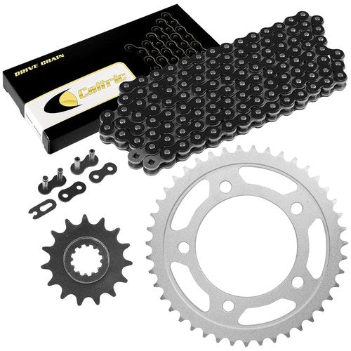 Black Drive Chain And Sprocket Kit for Honda CBR600F2 CBR600F3 1991-1996