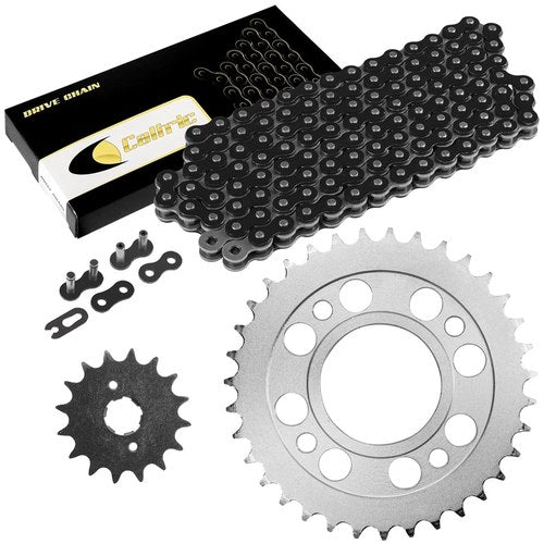 Black Drive Chain And Sprocket Kit for Honda CM400A CM400C CM400E CM400T 79-81