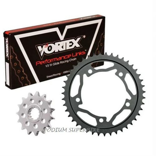 Suzuki 2007-08 GSXR1000 Vortex 520 Chain & Steel Sprocket Kit 16-43 150 Links