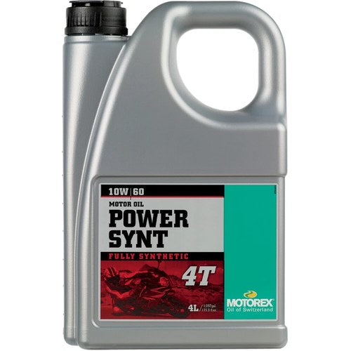 Motorex Power Synt 4T Full Synthetic 4-Stroke Engine/Motor Oil (10W-60) 4 Liter