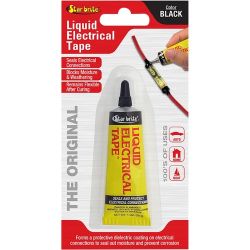 Star Tron Liquid Electrical Tape (LET) Black | 1 oz | 84154