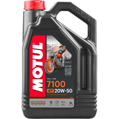 Motul 7100 4T Full-Synthetic 4-Stroke Motor Oil | 20W-50 | 1 Gallon | 104104