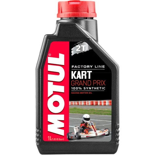 Motul Kart Grand Prix 2T Full-Synthetic Premix 2-Stroke Oil | 1 Liter | 105884
