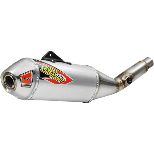 Pro Circuit T-6 Slip-On Exhaust System (Natural) 0121945A