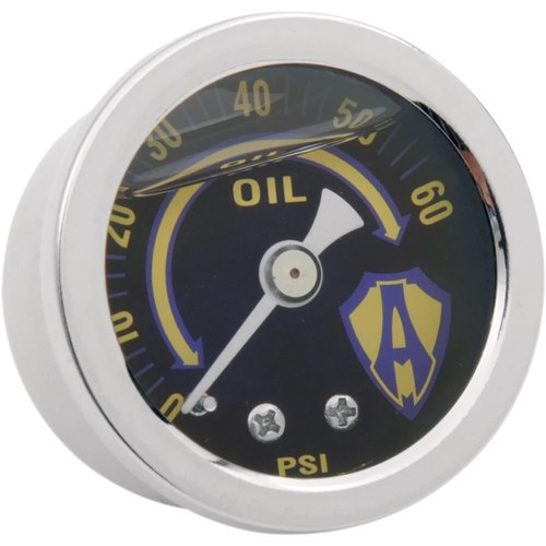 Arlen Ness - 15-655 - Liquid-Filled Oil Gauge