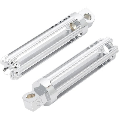 Arlen Ness - 06-104 - Soft-Touch Footpegs, 10 Gauge - Chrome