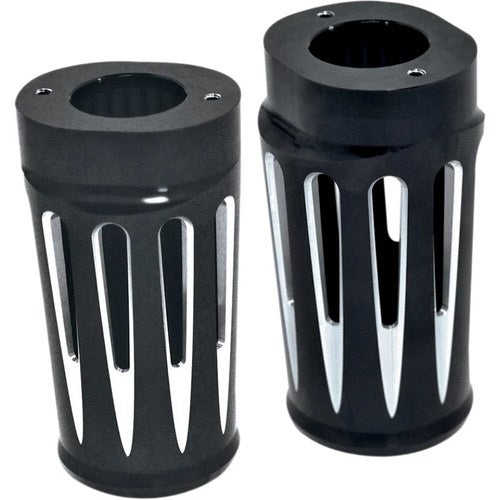 Arlen Ness - 20-014 - Deep Cut Fork Boot Covers, Black