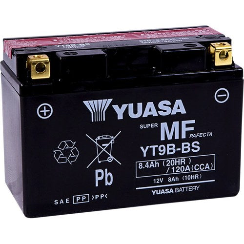 Yuasa Fresh Pack Maintenance-Free Agm Battery (YT9B-BS) YUAM629B4