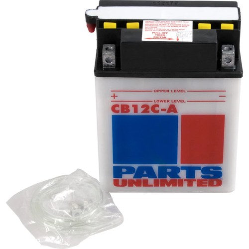 Parts Unlimited 12V Heavy-Duty Battery YB12C-A (RCB12CA)