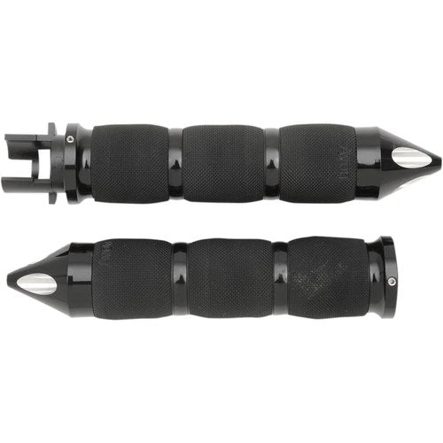Avon Air Cushion Grips for Indian Cruisers (SPIKE Anodized Black)