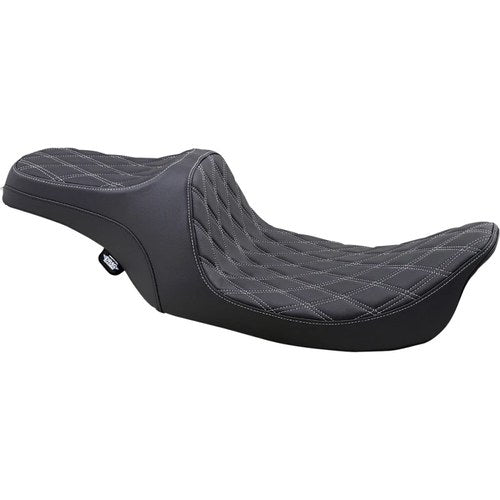 Drag Specialties Predator Iii Seat - Double Diamond (Black / Silver) 0801-1130