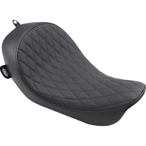 Drag Specialties Low Solo Seat - Double Diamond - Fxd (Black) 0803-0547