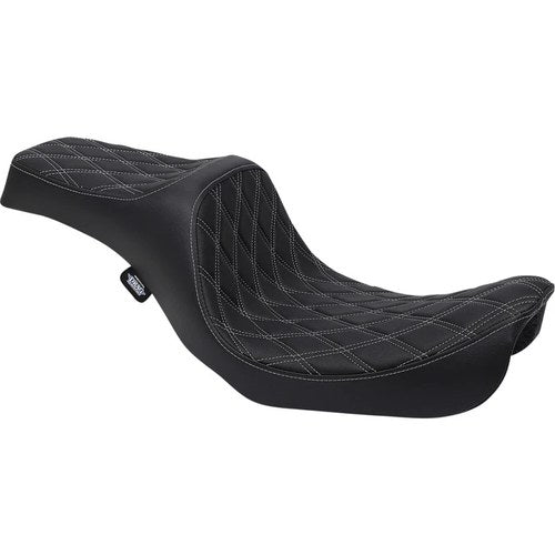 Drag Specialties Predator Iii Seat - Double Diamond (Black / Silver) 0803-0603