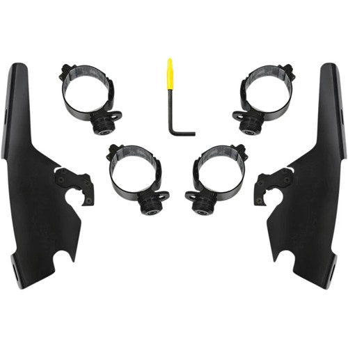 Memphis Shades Batwing Fairing Trigger-Lock Mount Kit - Flsb (Black) MEB2044