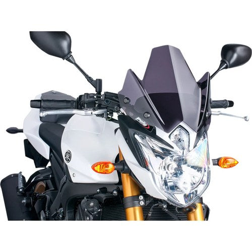 Puig Naked New Generation Windscreen - FZ8 (Dark Smoke) 5872F