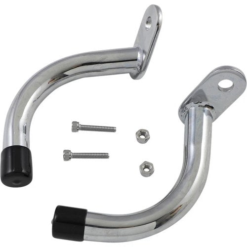 Rick Doss Saddlebag Guard Eliminator Bracket (Chrome) Pair | S77-0137