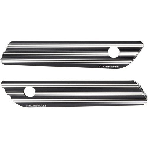 Arlen Ness-Tech Saddlebag Hinge Covers - 10 Gauge (Black) Pair | 03-608