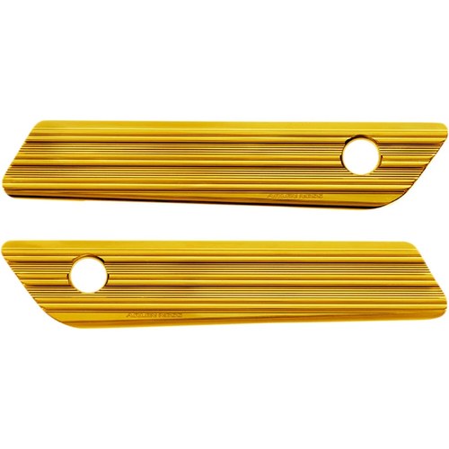 Arlen Ness Saddlebag Latch Covers (Gold) Pair | 03-606