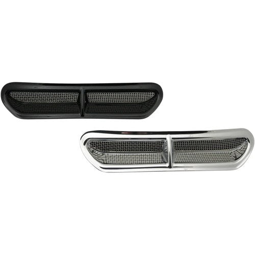 Custom Dynamics Fairing Vent Cover, Stainless Steel Mesh (Black) HD-VENT-INSER-B