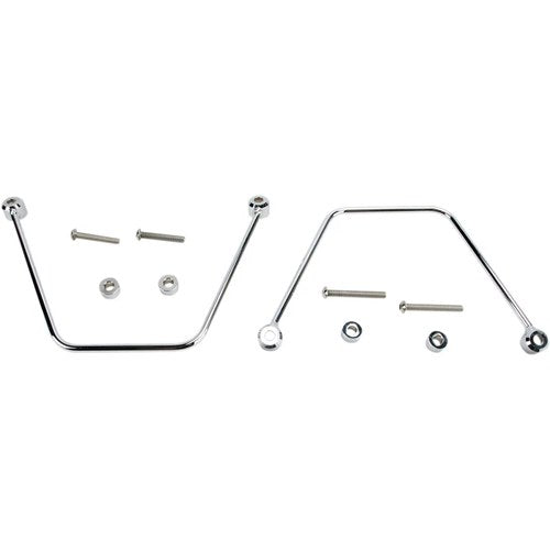 Cobra Saddlebag Protectors and Supports (Chrome) 02-6225